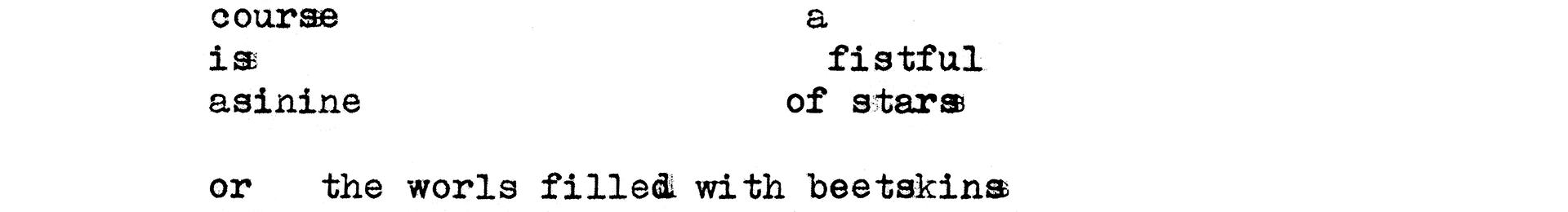 Typewriter Poems banner